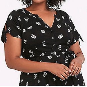 Torrid Retro Midi Button-up Dress